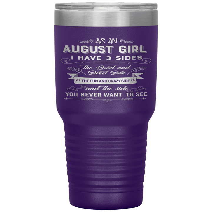 "August Girls 3 Sides "Tumbler.Buy For Family & Friends. Save Shipping. - LA Shirt Company