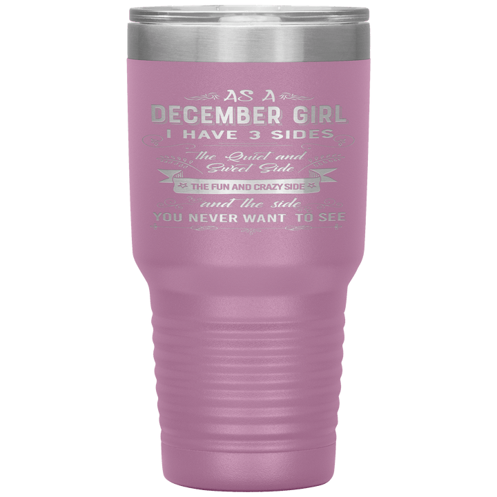 "December Girls 3 sides"Tumbler.Buy For Family & Friends. Save Shipping. - LA Shirt Company