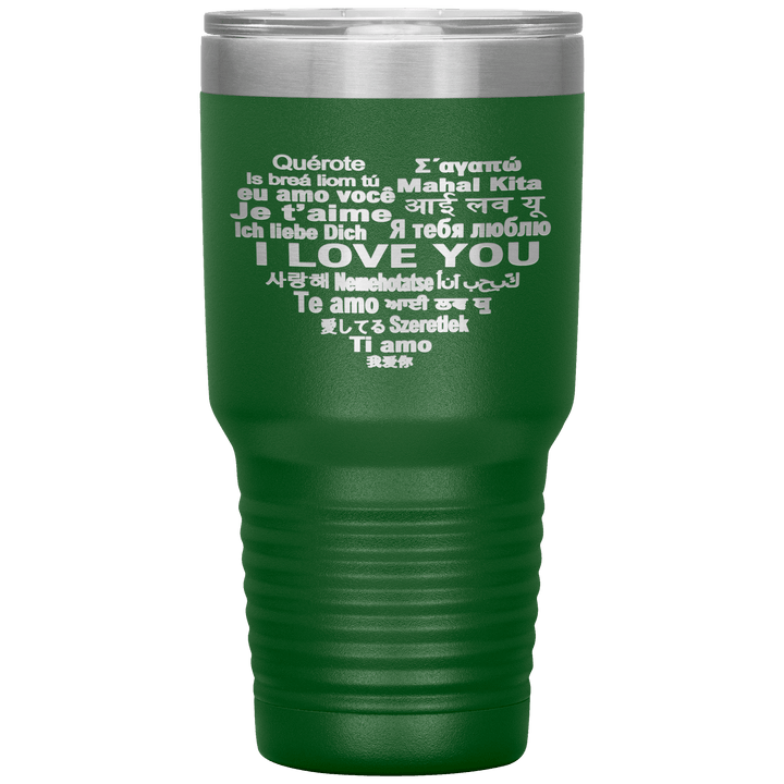 "I LOVE YOU" Tumbler. Flat Shipping. - LA Shirt Company