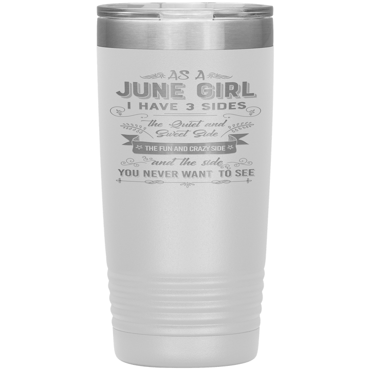 "June Girls 3 Sides'Tumbler.Buy For Family & Friends. Save Shipping. - LA Shirt Company