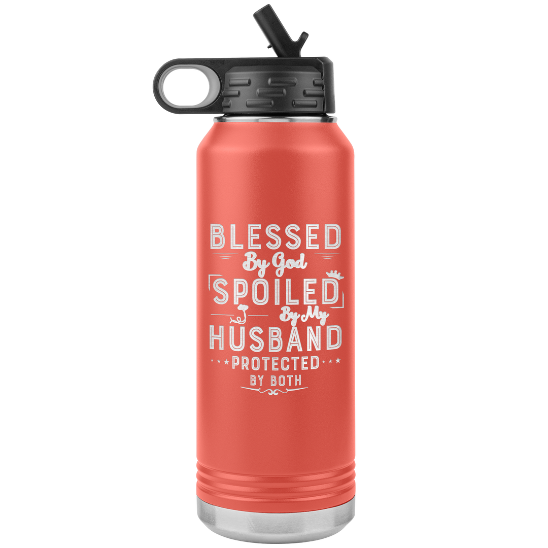 "Blessed By God" 32OZ WATER BOTTLE INSULATED