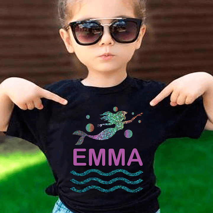 "BEAUTIFUL MERMAID"- KIDS TEE