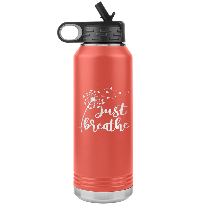 "Just breathe" 32OZ WATER BOTTLE INSULATED