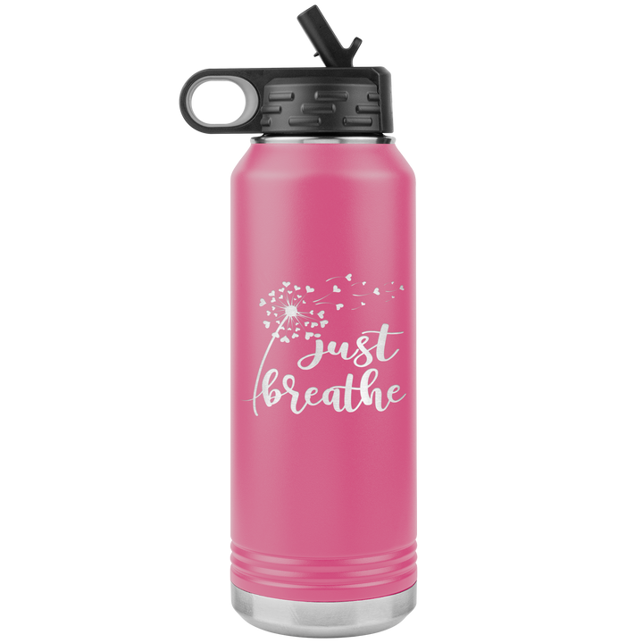 "Just breathe" 32OZ WATER BOTTLE INSULATED