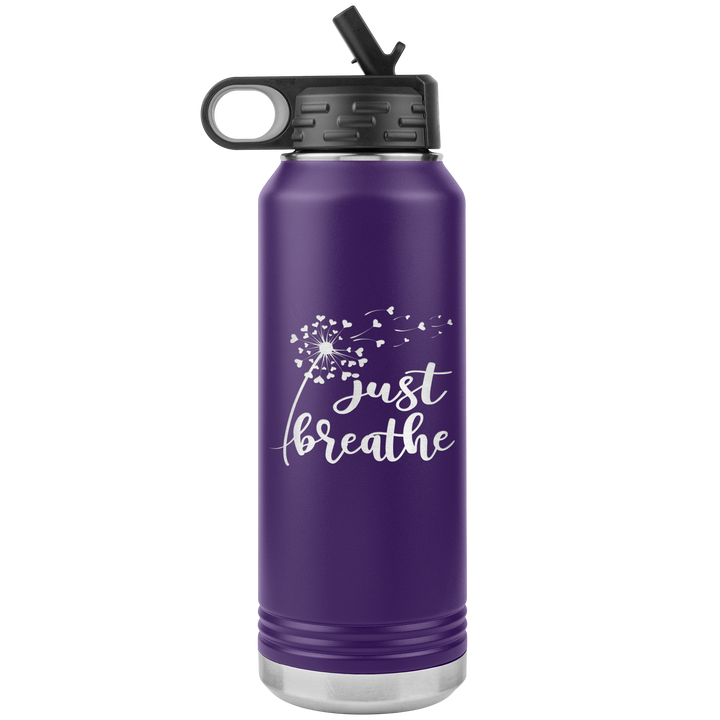 "Just breathe" 32OZ WATER BOTTLE INSULATED