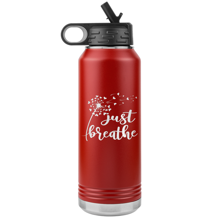 "Just breathe" 32OZ WATER BOTTLE INSULATED