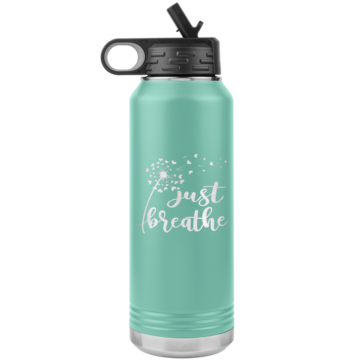 "Just breathe" 32OZ WATER BOTTLE INSULATED