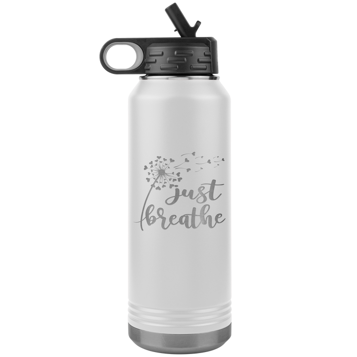"Just breathe" 32OZ WATER BOTTLE INSULATED