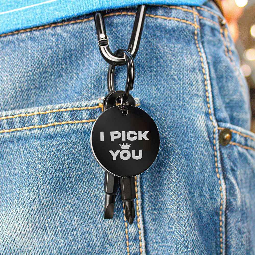 Screwdriver Keychain "I pick you"