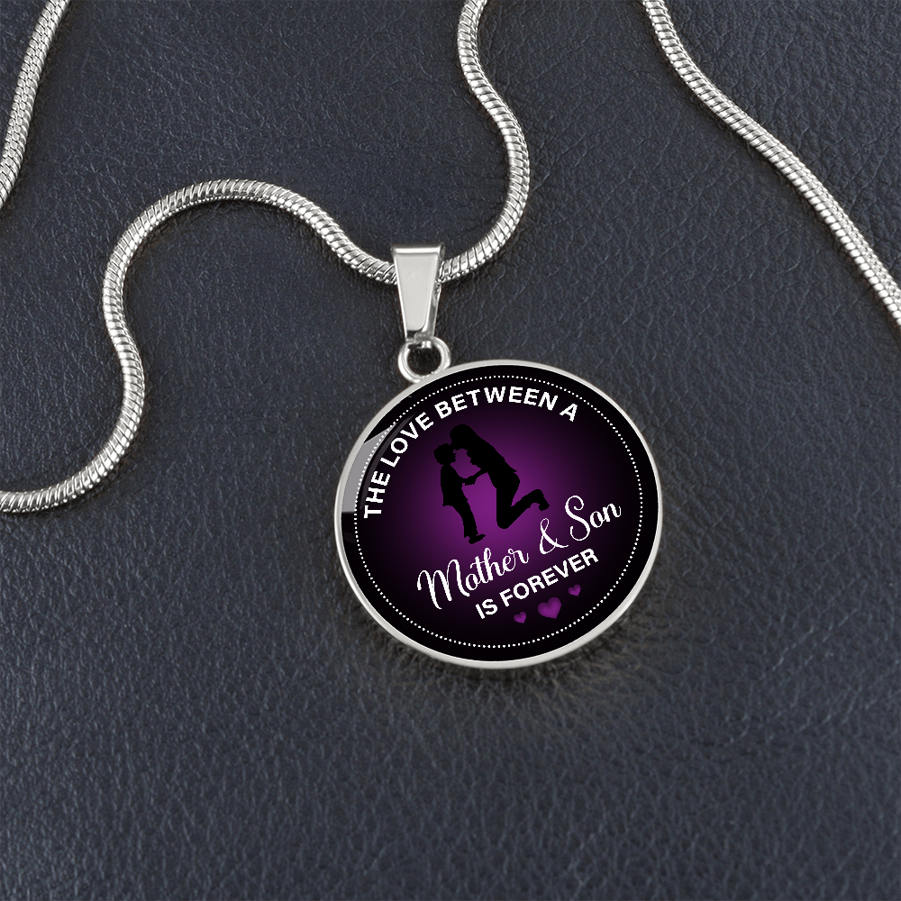 ROUND NECKLACE The love between a mother & son is forever