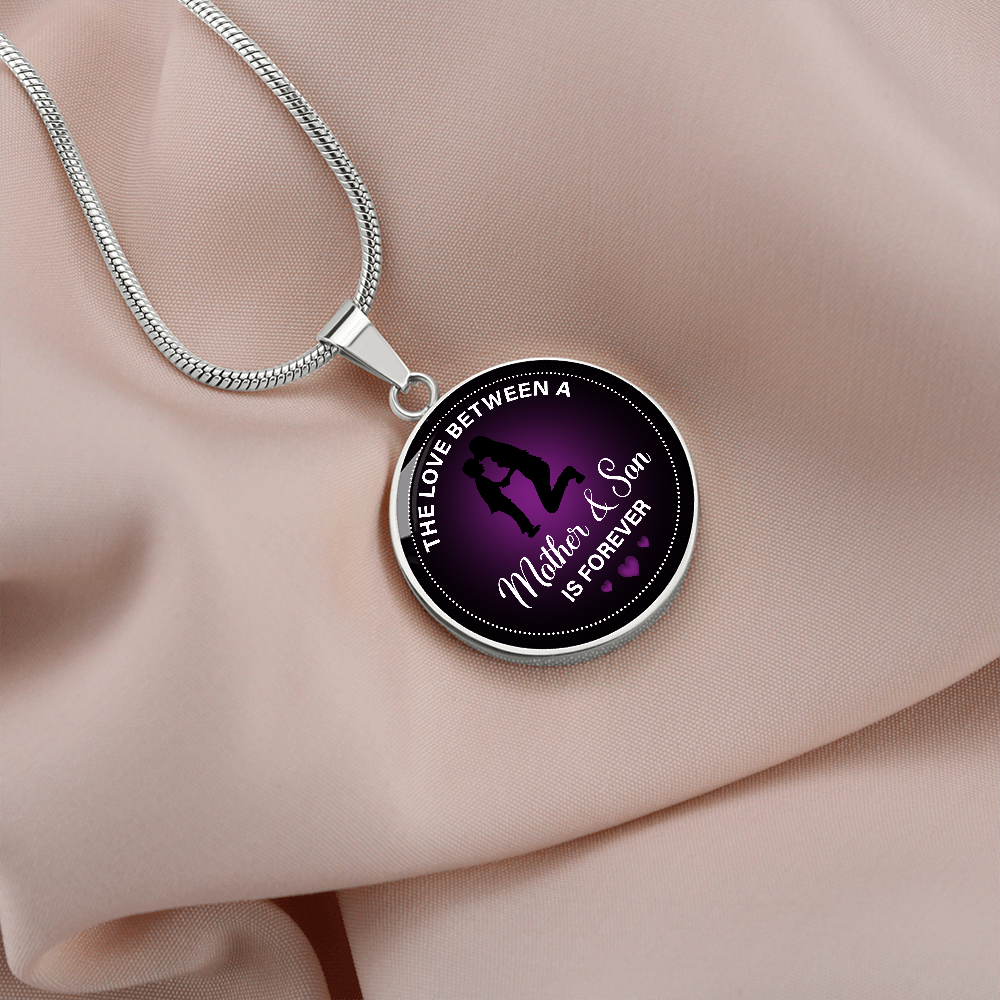ROUND NECKLACE The love between a mother & son is forever