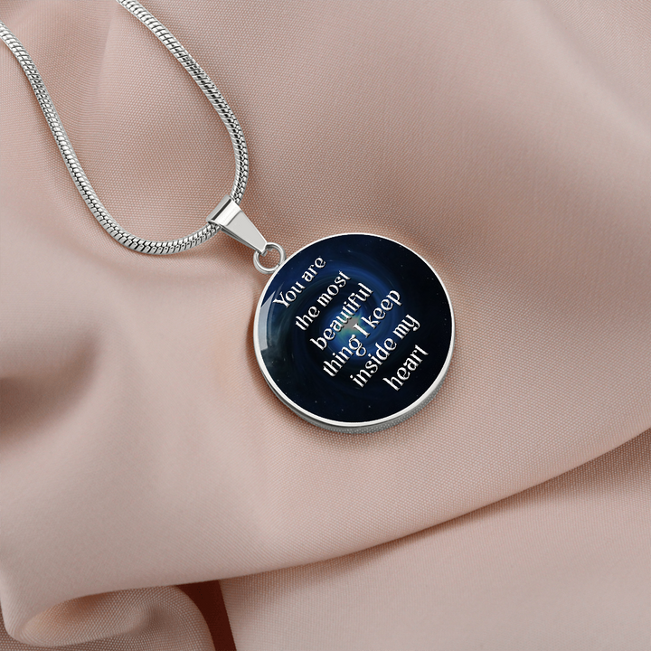 ROUND NECKLACE You are most beautiful thing