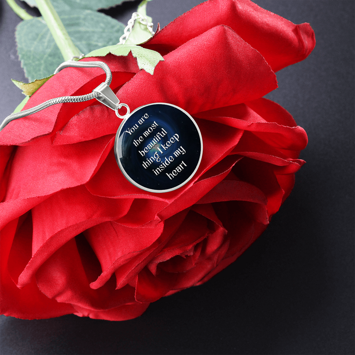 ROUND NECKLACE You are most beautiful thing