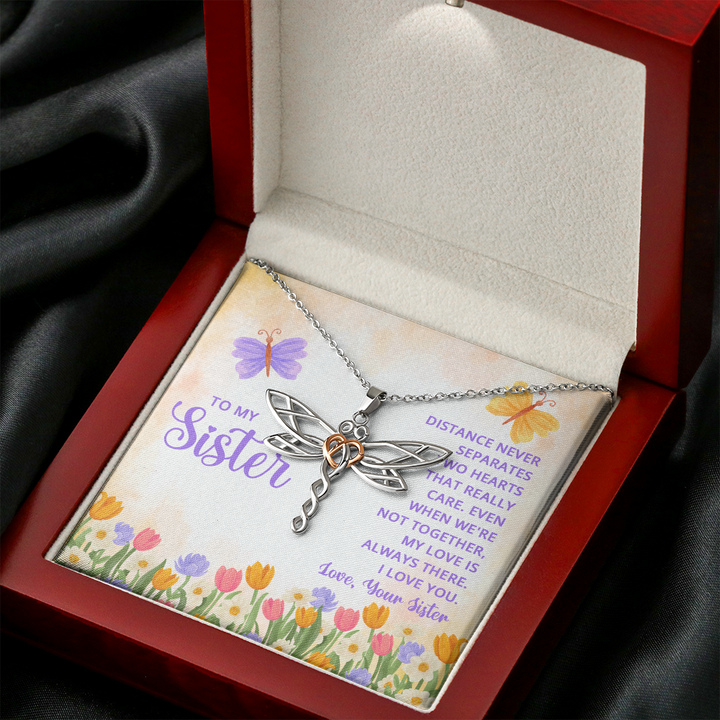 Dragonfly Necklace For Sister