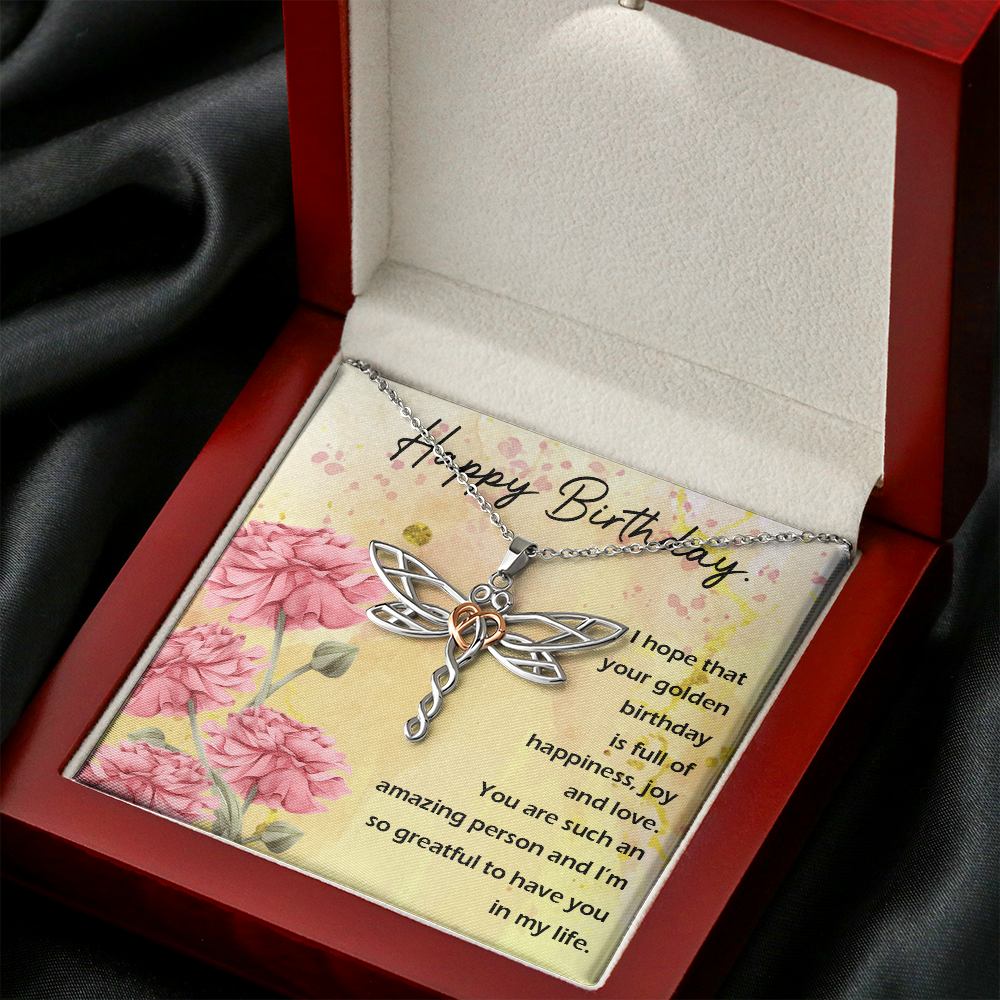 Dragonfly Necklace For Birthday Gift