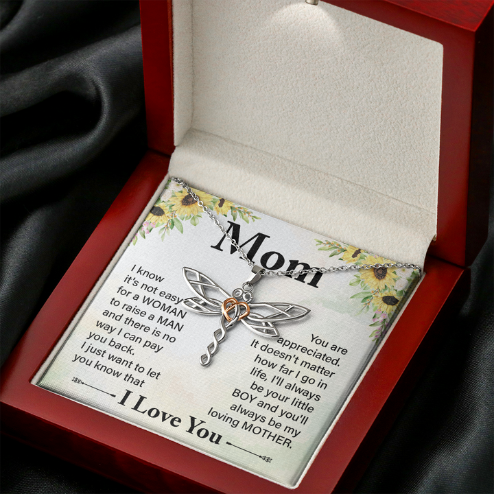 Dragonfly Necklace For Mom