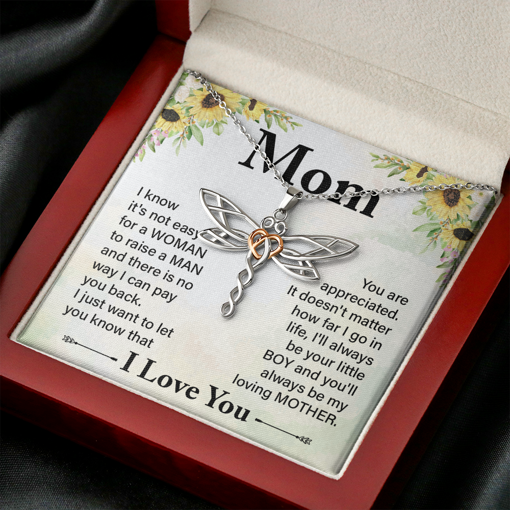 Dragonfly Necklace For Mom