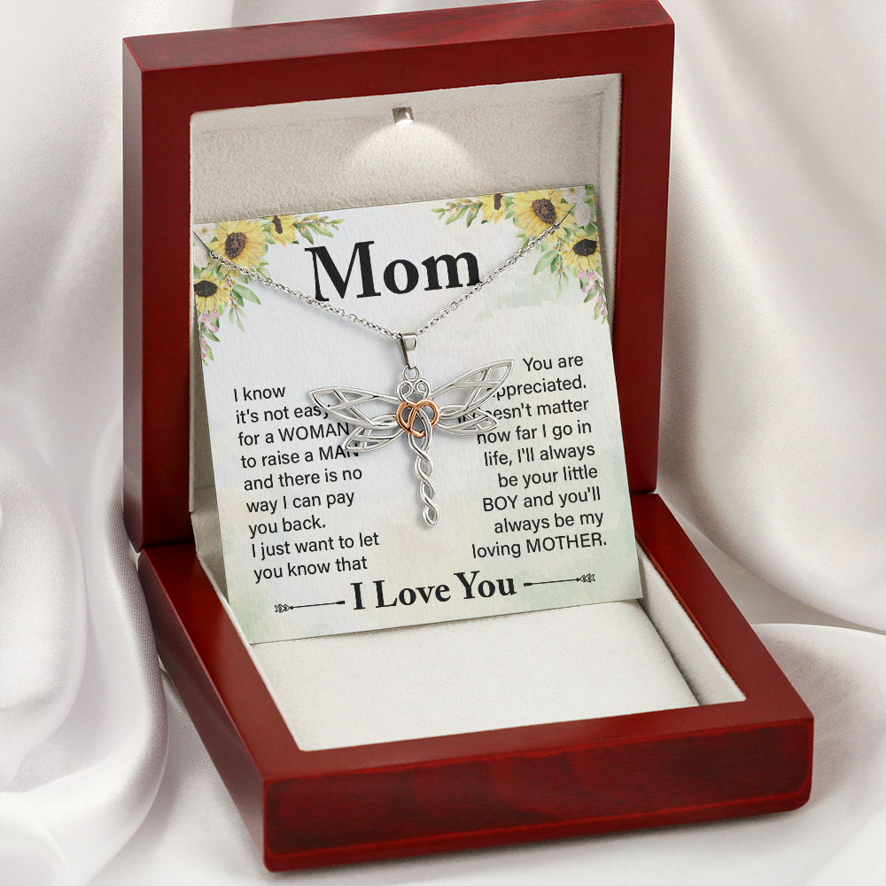 Dragonfly Necklace For Mom