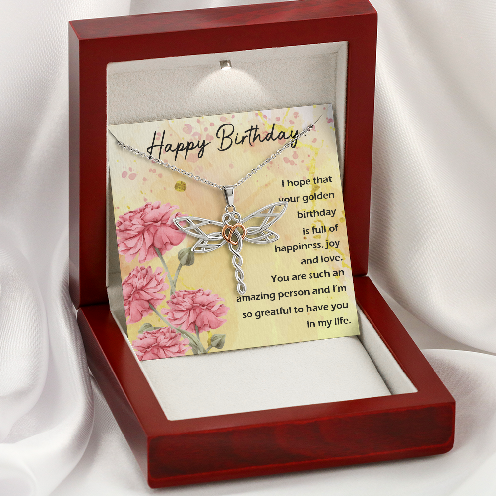 Dragonfly Necklace For Birthday Gift