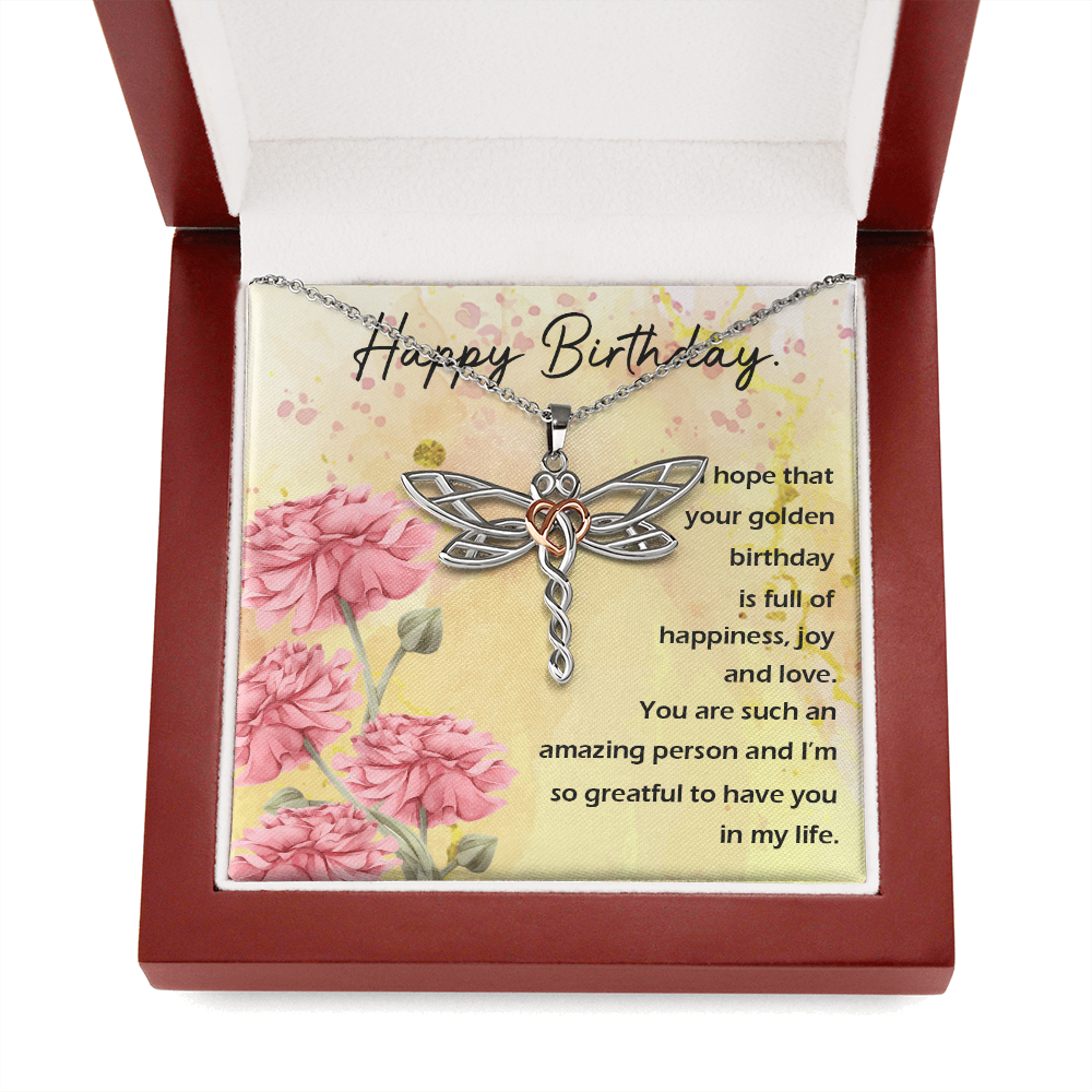 Dragonfly Necklace For Birthday Gift