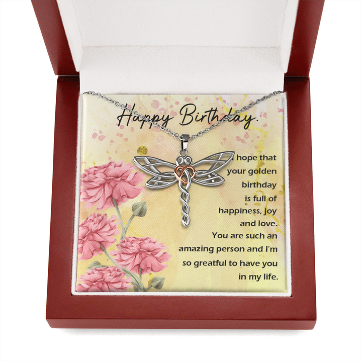 Dragonfly Necklace For Birthday Gift