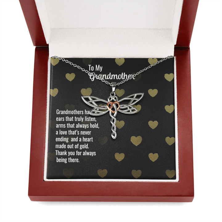 Dragonfly Necklace For Grandmother
