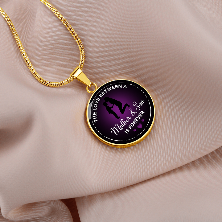ROUND NECKLACE The love between a mother & son is forever
