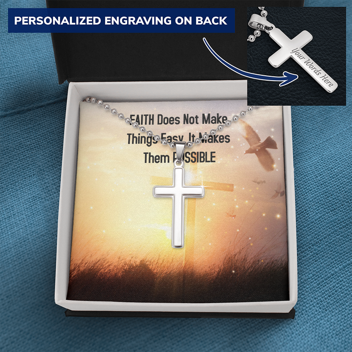 Personalized Cross Necklace