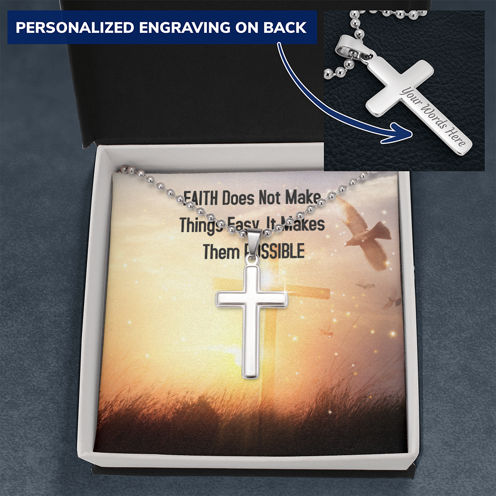 Personalized Cross Necklace