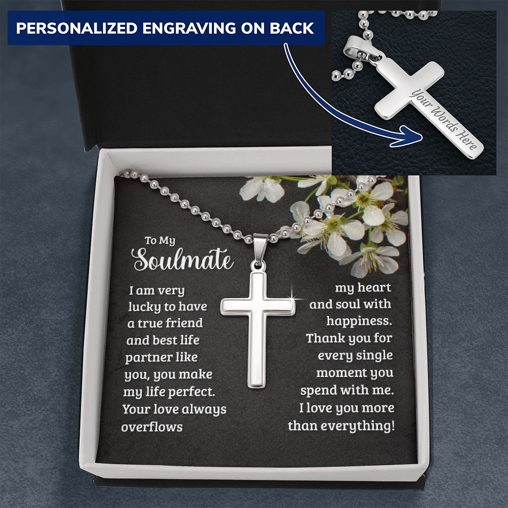 Personalized Cross Necklace For Soulmate