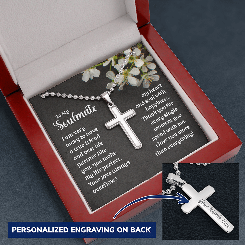 Personalized Cross Necklace For Soulmate