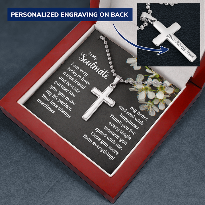Personalized Cross Necklace For Soulmate