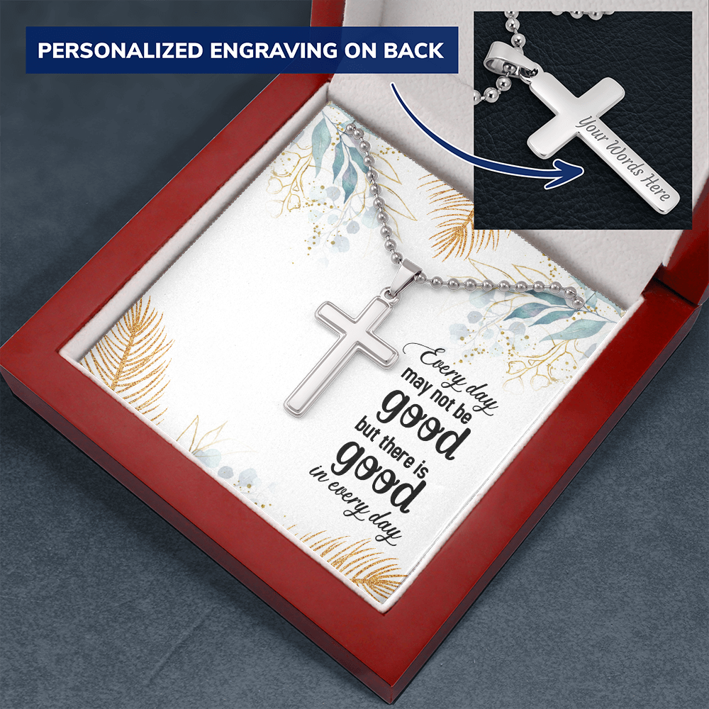 Personalized Cross Necklace for him / her