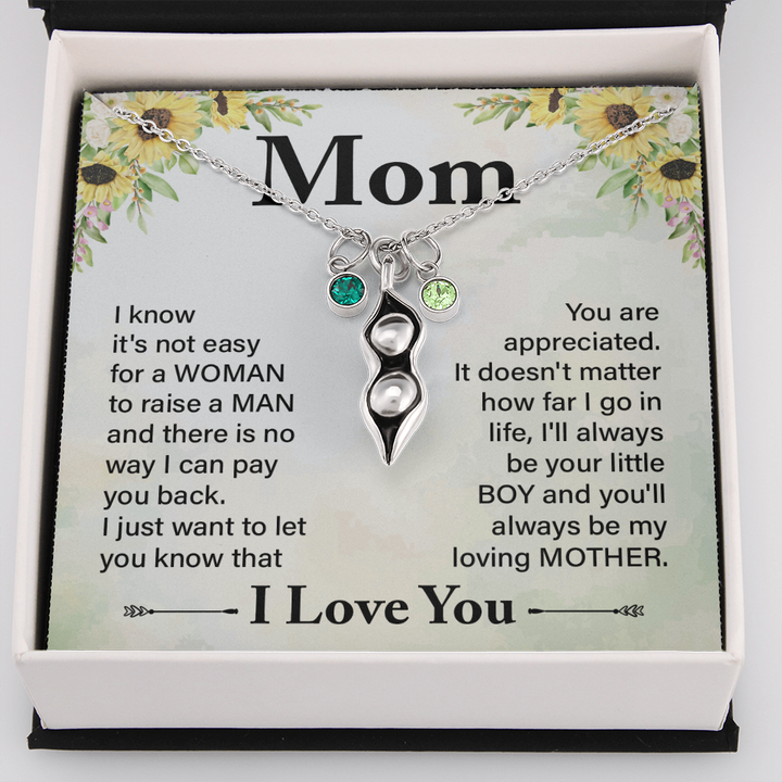 Pears In A Pod Necklace For Mom