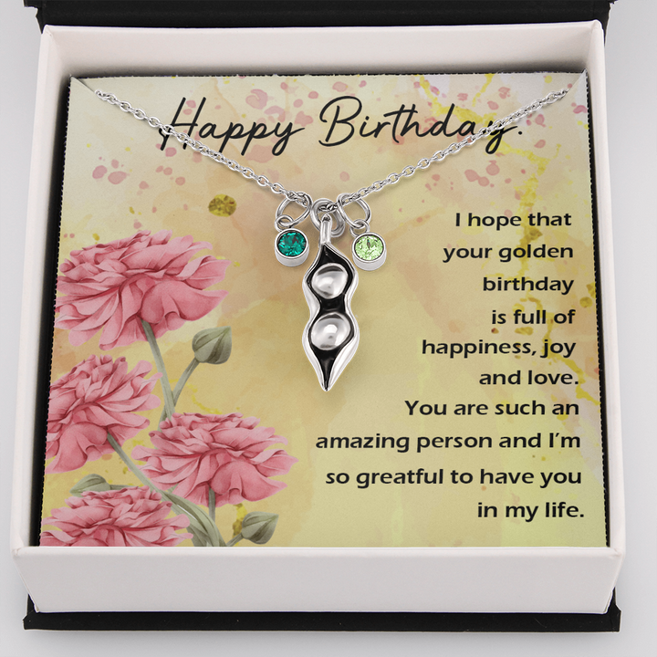 Pears In A Pod Necklace For Birthday Gift