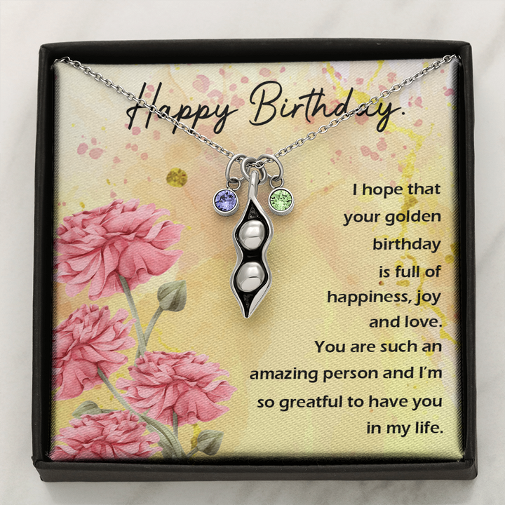 Pears In A Pod Necklace For Birthday Gift