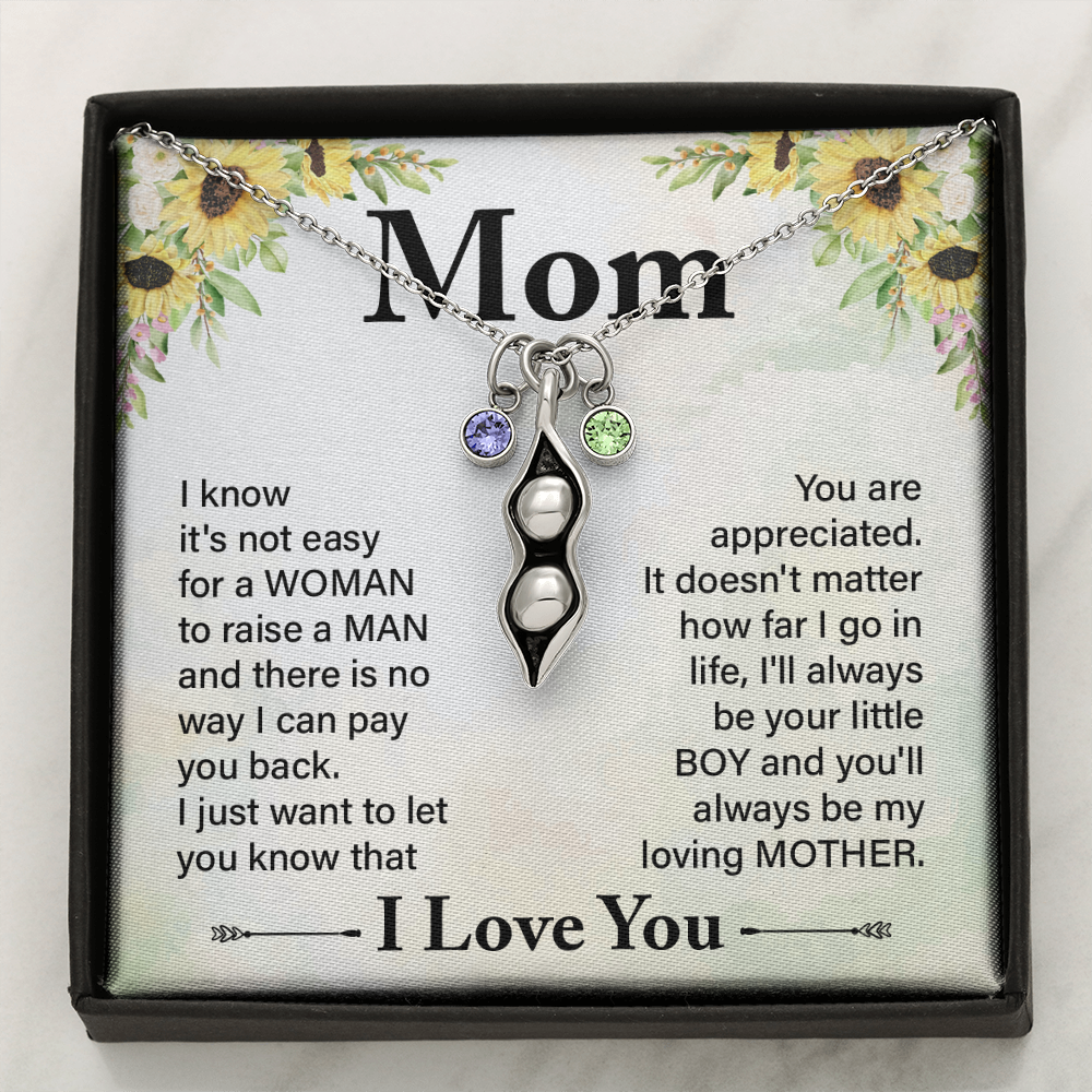 Pears In A Pod Necklace For Mom