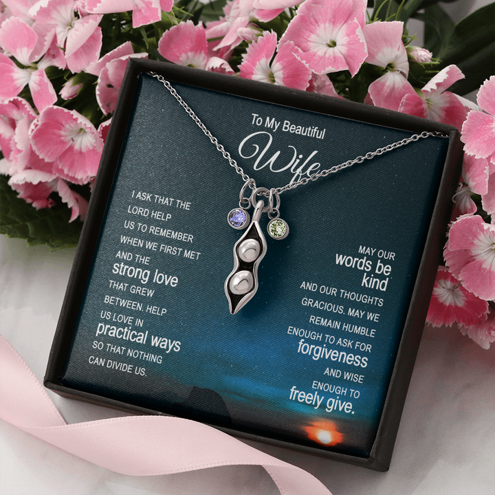 Pears In A Pod Necklace For Wife