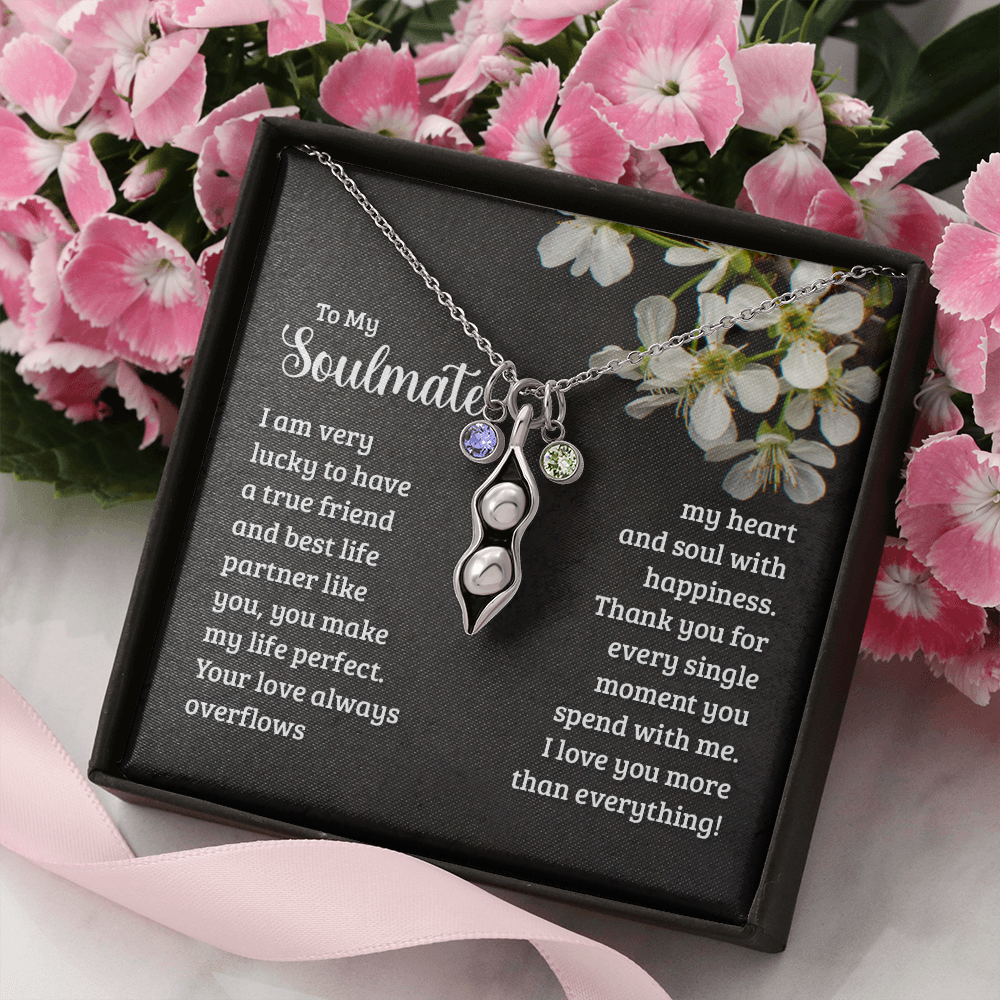 Pears In A Pod Necklace For Soulmate