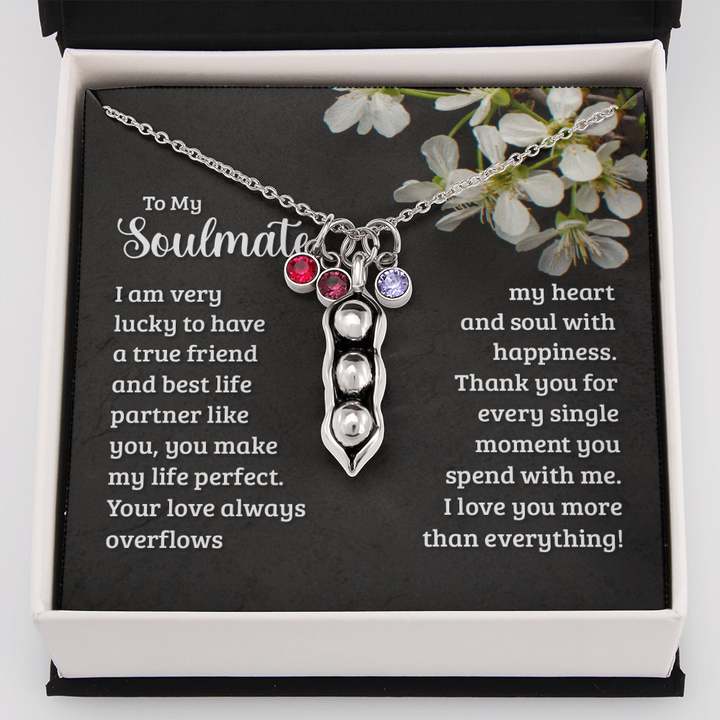 Pears In A Pod Necklace For Soulmate