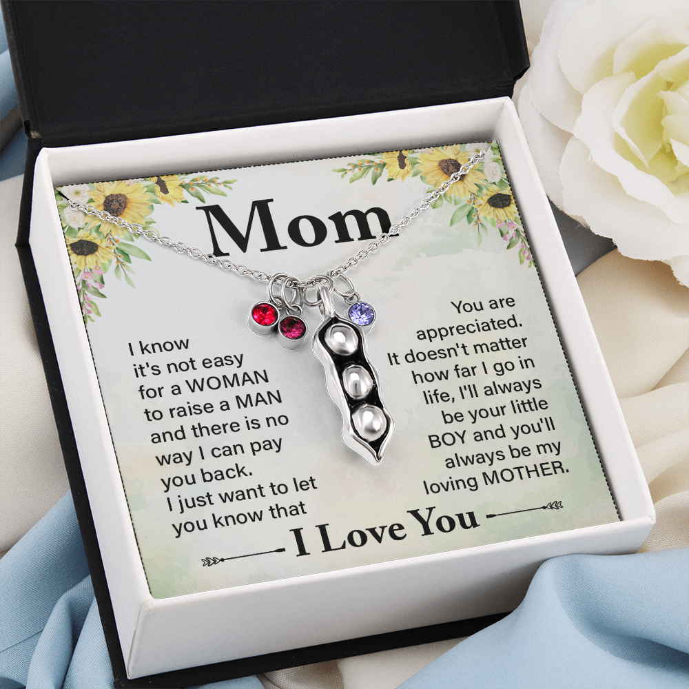 Pears In A Pod Necklace For Mom