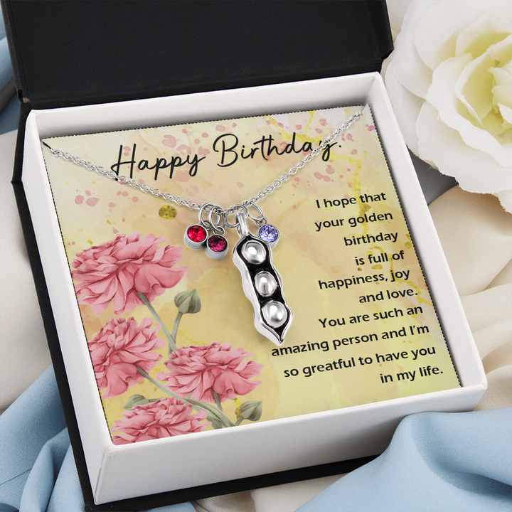 Pears In A Pod Necklace For Birthday Gift