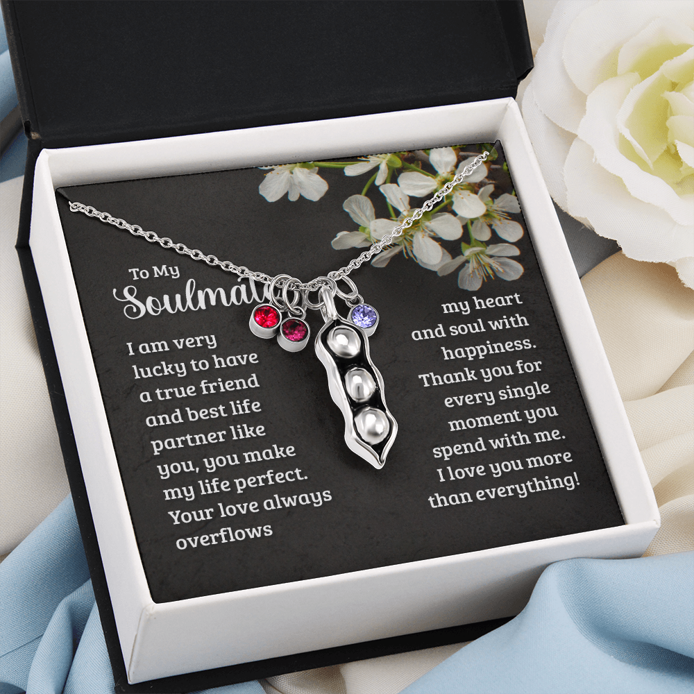 Pears In A Pod Necklace For Soulmate