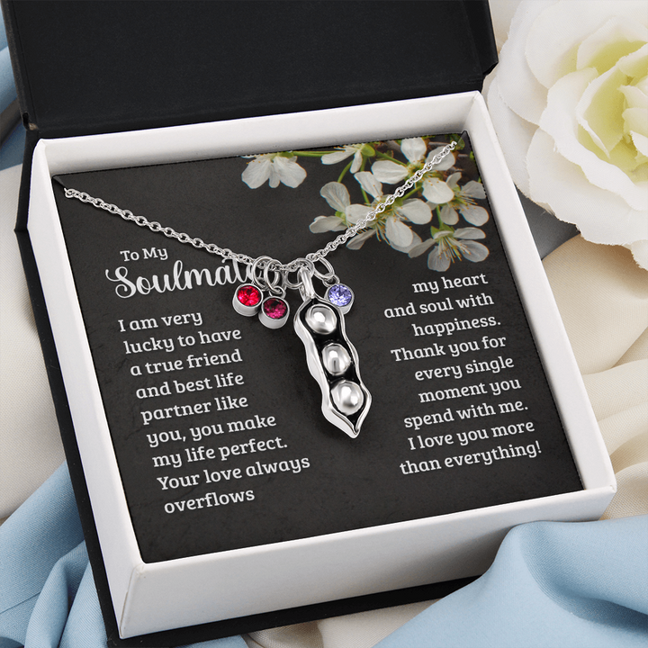 Pears In A Pod Necklace For Soulmate