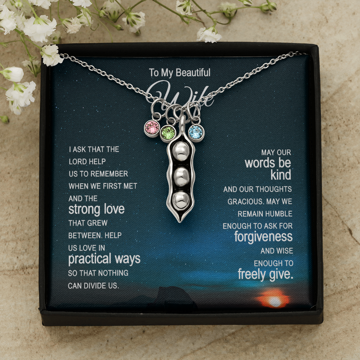 Pears In A Pod Necklace For Wife