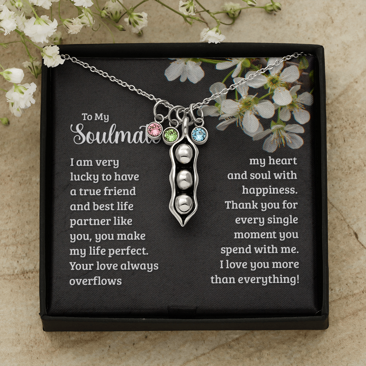Pears In A Pod Necklace For Soulmate