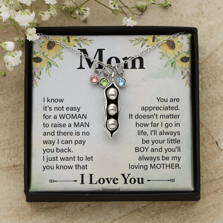 Pears In A Pod Necklace For Mom