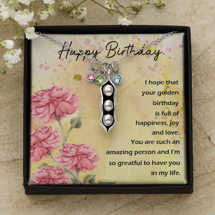 Pears In A Pod Necklace For Birthday Gift