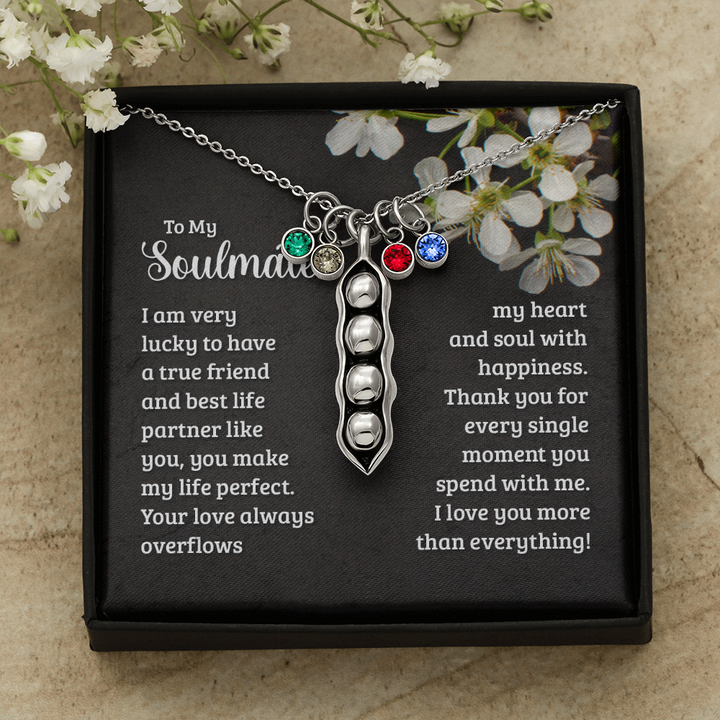Pears In A Pod Necklace For Soulmate