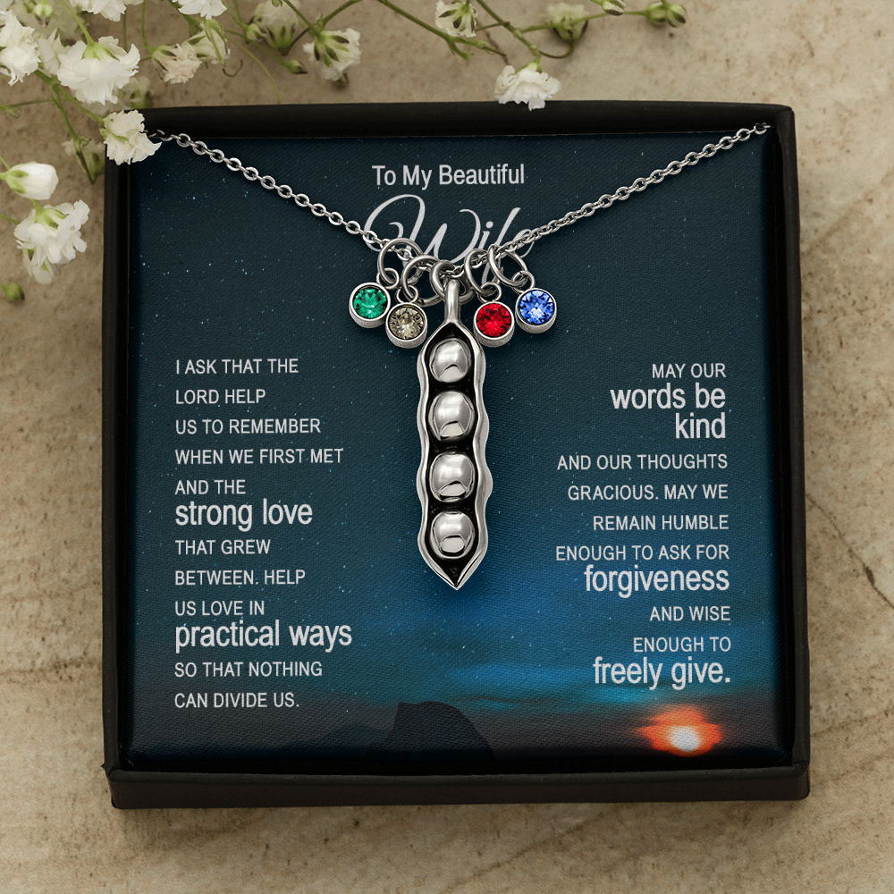 Pears In A Pod Necklace For Wife